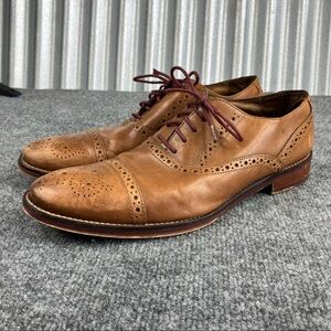 Men’s Johnston & Murphy Conard Cap Toe Oxford… size 9.5 brown